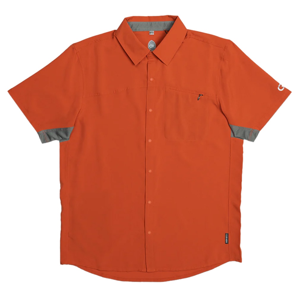 Club Ride Protocol Shirt Men's in Orange Rust